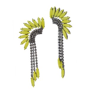 Lemon Mohawk Earrings, $240
